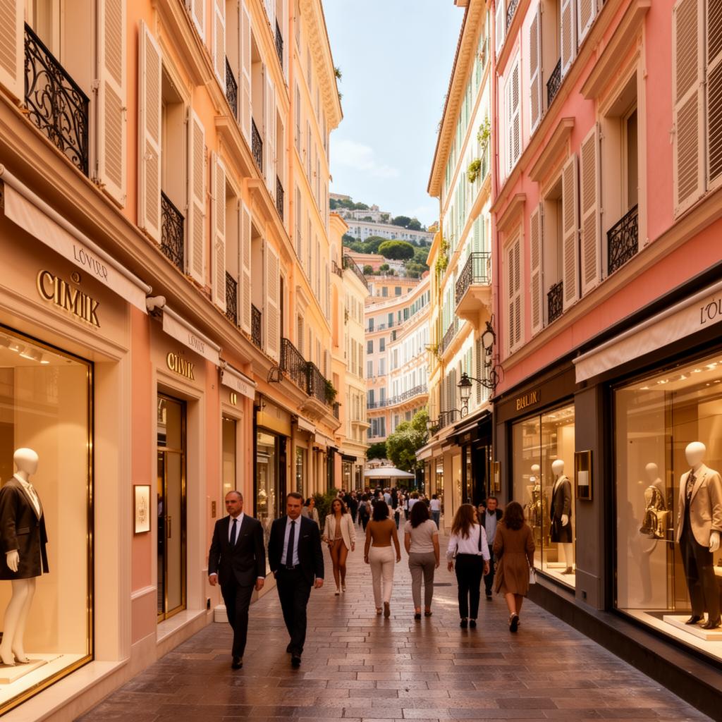 A quiet street in Monaco